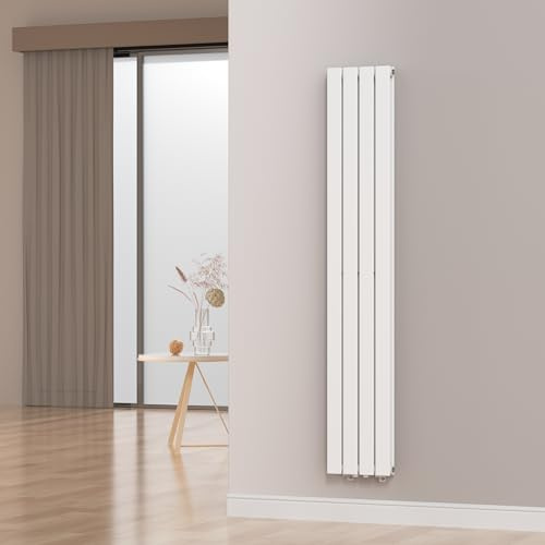 [neu.haus] Radiateur à Panneaux Double Radiateur Design Plat Chauffage Central pour Salon Chambre Salle de Bain 1122 W Acier 180 x 30 x 7 cm Blanc