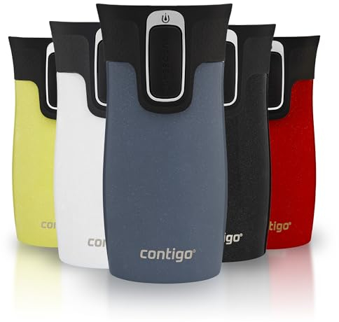 Contigo Thermobecher West Loop Mini Autoseal | Edelstahl Isolierbecher | Kaffebecher to go | auslaufsicher | spülmaschinenfester Deckel | BPA-frei| 300 ml | Lakeside