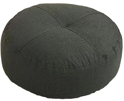 Baoblaze Rundes Bodenkissen, Sitzkissen, klein, Premium-Meditationskissen, Meditations-Bodenkissen für Yoga, Sofa, Bett, Schlafzimmer, Büro, Tief grau