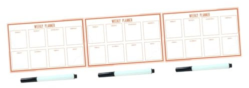 Angoily 3stücke Selbstklebender Wochenplaner Whiteboard Für Abwischbarer Kalender Für Zuhause Kreative Wanddekoration Wiederverwendbare Tafel Kunstfertigkeit Und Vorstellungskraft