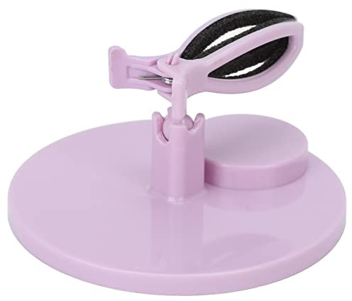 Porte-bouteille de Vernis à Ongles, Support Inclinable, Prise Intelligente, Base Large avec Pieds de Pincement, Design Rose-Mauve