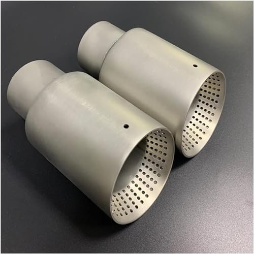 WRHOME Auto Auspuff Endrohr Für Golf 7 Golf R GTI,Auto Heck Kehle Schalldämpfer Endrohre Modifizierter Autoteile,A/1 PCS ID47MM OD89MM