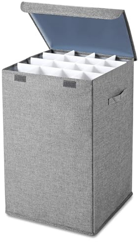 Yalikop Roll-Aktenordner, Plakat, Blaupausen-Ordner, Leinen-Aufbewahrung, Poster, Anker-Diagramme, 16 Fächer, 40 x 40 x 62 cm, für Architekturkarte, Zuhause, Büro, Schule, Geschenkpapier