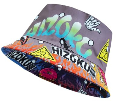 Fischerhut für Damen Herren, Bucket Hat Sonnenhut Sommer Faltbar 58-62 cm