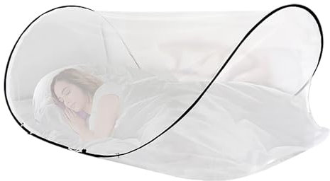 Genikeer Zanzariera Letto Singolo Pieghevole Pop Up | Zanzariera Per Letto Da Campeggio | Zanzariera Da Viaggio Leggera | Rete Anti Zanzare Per Letto Singolo Per Un Sonno Migliore