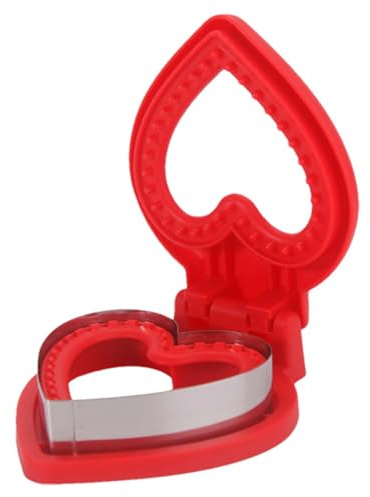 Tewzafiya Coupe- en forme de sandwich, coupeurs à sandwich pour le déjeuner des | Coupe- et scellant en acier inoxydable avec conception de coeur - Emporte-pièces et