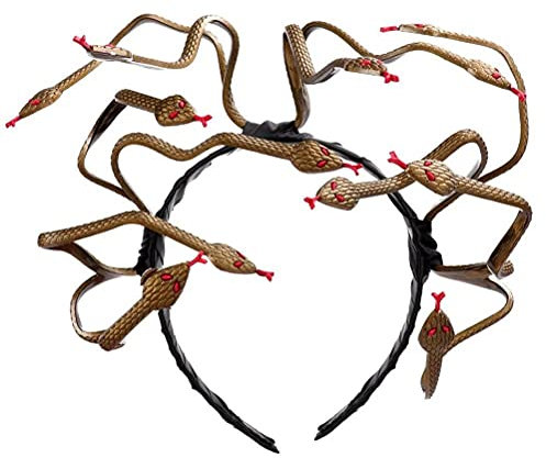 SUPYINI Schlangen-Stirnband, Halloween-Schlangen-Kostüm, Kopfschmuck, Cosplay-Kopfschmuck für Halloween, Festival, Party-Zubehör