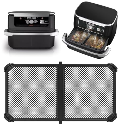 Pavlleen Grille Anti-Projection pour Air Fryer Ninja 10,4 L AF500EU | Silicone Réutilisable et Anti-Éclaboussures, Accessoire Durable et Facile à Nettoyer pour Ninja Foodi Flex 10,4 L