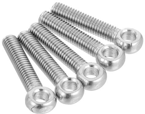 Holibanna 5piezas Tornillo De Ojo De Pez Anillo De Elevación De Acero Inoxidable Perno Para Dispositivo De Elevación Para Barco y Jardín