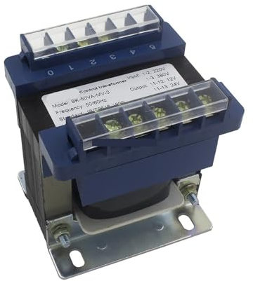 CLEUFWKO Trasformatore di Potenza di Controllo BK-50VA 50W Ingresso 380V/220V 220V 110V 36V 24V 12V 6,3V Uscita(6.3V 12V 24V 36V)