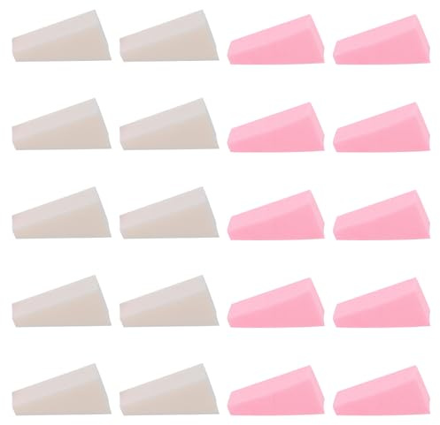 PACKOVE 40 Pezzi Spugne per Fondotinta Multipli Applicatori per Trucco Viso Strumenti per Cosmetici Piumino per Cipria per Fondotinta Isolanti e Crema Colorata