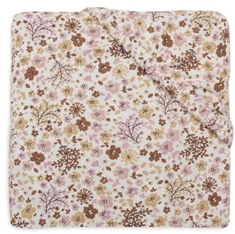 Jollein spännlakan jersey – för barnsäng – Flower Fairies – 60 x 120 cm – spännlakan bomull – dra-på-lakan – Oeko-TEX certifierad