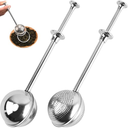 Infusor de Té de Acero Inoxidable en Forma de Bola - Colador de Té - Pinza Colador para Té (2 Piezas - Ø 5 cm) para una Infusión Perfecta para amantes del té