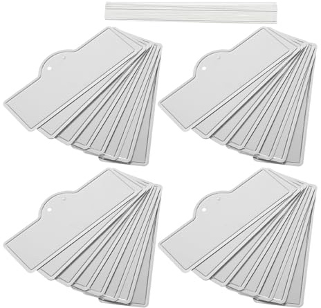 CIYODO 50 Pièces Étiquettes Métalliques Réutilisables pour Jardin Marqueurs Aluminium Résistants Aux Intempéries pour Plantes Fleurs Arbres et Légumes Plaques Identification