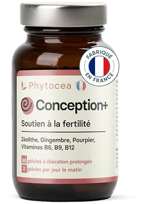 Phytocea Conception + Complément Fertilité Femme | Détox des Perturbateurs Endocriniens | Glutathion, Curcuma, Antioxydants & Vitamines | Aide à Tomber Enceinte | 60 Gélules