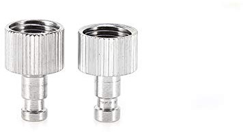 Hilitand 2 Stück 1/8Airbrush Schlauch Adapter Stecker Schnellverschluss Stecker Trennen Paar für Kompressor & Airbrush Schlauch