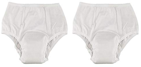SDENSHI 2Stk. Waschbar Inkontinenz-Slip Unterwäsche Windelhose für Damen und Herren XXL