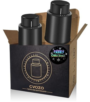 CVOZO Weinverschluss Vakuum Weinflaschenverschluss Flaschenverschluss Weinstopper - 2Pcs Weinzubehör Weinflaschenverschluss Vakuum Sektverschluss mit Datumsanzeige, Wein Stöpsel Weinliebhaber