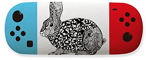 Étui de rangement pour lunettes avec motif de lapins gras