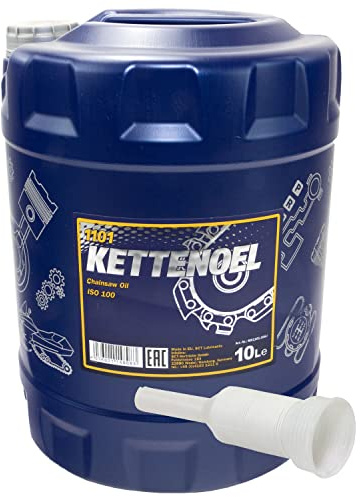Huile pour chaîne de tronçonneuse MANNOL 10 litres avec bec verseur