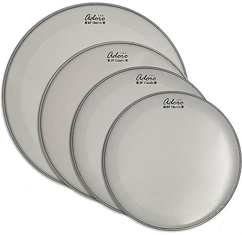 Rock Drum Head Set Adoro DP Classic Coated Rock 12-13-16 und 14 SP Classic Coated Snare Head