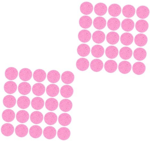 minkissy 100stücke Runde Zellulose Make-up Entferner Schwämme Für Sanfte Gesichtsreinigung Und Tägliche Hautpflege Wiederverwendbar Für Empfindliche Haut