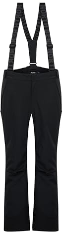 NORTH BEND NBHilfried Herren Skihose wasserdicht Winddicht atmungsaktiv Schneehose Winterhose mit Wassersäule 10000mm W-PRO Wetterschutzsystem, Größe:M, Farbe:Black (1001)