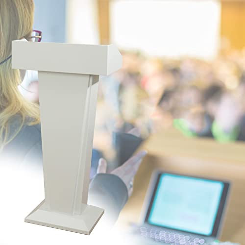 Rednerpult Podium Ständer, Rednerpult Metall Rednerpult Kanzel Podium Ständer Heavy Duty, Stabiler Empfangstresen, langlebige Kirchenlehrerschule Speaking Lecture, Beschläge enthalten