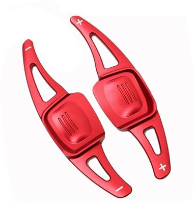 BEAUIY Passend für Volkswagen Tiguan MK2 VW Golf 7/8 Alltrack MK7/8 T-Cross Passat B8 GTI R-Line Lenkrad-Schalthebelverlängerung (Farbe: Rot)
