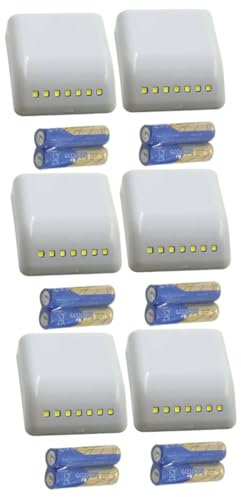 HOMSFOU 6 Stück Kleiderschrankleuchte Schrankleuchte LED Licht Intelligentes Induktionslicht Energiesparendes Licht