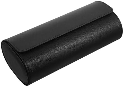 LIFKOME Runde Uhrenbox Mit Fächern Uhrenaufbewahrungs-organizer Aus Hochwertigem Pu-material Tragbares Uhrenetui Für Reisen Und Geschenke