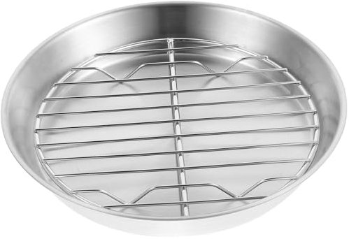 Cabilock -bräter Für Truthahn Mit Ablauf Rack Für Grillen Und Backen Als Bräter Und Grillplatte Für Fleisch Fisch Und Gemüse