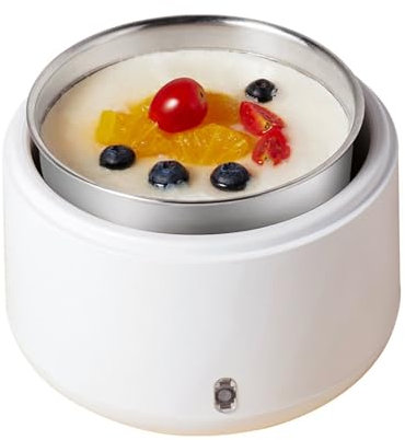 MLKHESY Yogurtera probiótica con Temperatura Constante, Revestimiento de Acero Inoxidable, Ahorro de energía de 20 W y bajo Consumo, Motor automático de Yogur para Amantes de la Comida casera