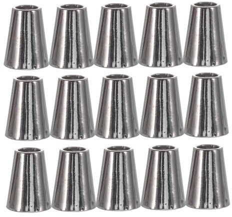 Uonlytech 50stücke Zinklegierung Seilendkappen Sichere Kordelstopper Für Kleidung Robuste Metallstopper Metallkordelzugschlösser Für Seilenden