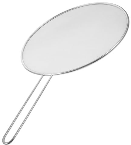 OUNONA Schermo Antischizzi in Acciaio Resistente Protezione Antischizzi per Padella Coperchio per Padella per Friggere Schermo Antigrasso