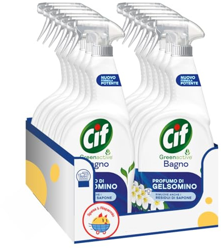 Detergente Bagno al Gelsomino – 650 ml – Pulizia Profonda e Profumo Fresco – Variazioni 4/8/12 Pezzi (12)