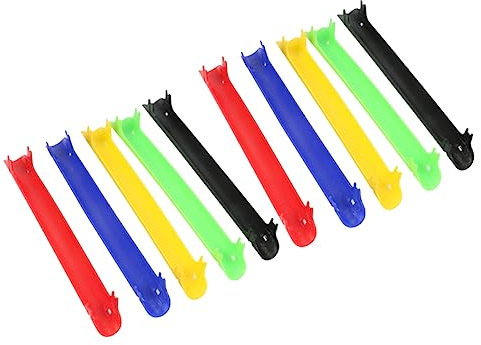 GALPADA 10pcs Chain Guard Bike Plastic Chain Protectors Sticker Reusable Great for Outdoor Riding Random Color