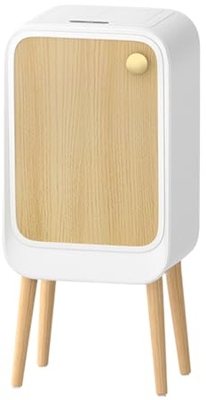 Mihauuke Poubelle Intelligente à Capteur | Poubelle Automatique avec Couvercle 20L,Corbeille à Déchets à Ouverture Latérale à Pieds Hauts pour Maison Bureau Patio Toilettes Dortoir Salle de Bain