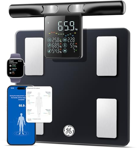 GE Bascula Grasa Corporal y Muscular, 50 Mediciones 180 kg
