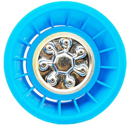 High Pressure Spray Nozzle, Adjustable Air for Vortex for Agricultural Irrigation Spraying Herbicides Fungicides, Copper Plastic Blue 2.8 Inch