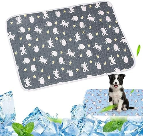 Nuqqichongtian Kühlmatte Katze,Kühlmatte für Hunde Selbst Kühlende Hundematte Sommer, Waschbar Kühlkissen Selbstkühlende Kühldecke Katzen Hund Katze hundematte Zuhause Unterwegs