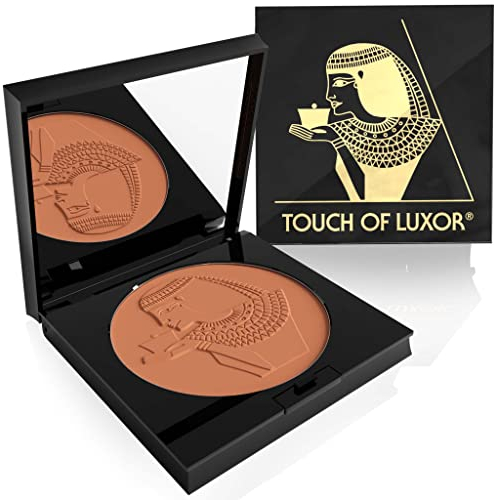 Cutifem Touch of Luxor Compact Puder Matt, No. 1 Light Bronze Powder Terracotta, Gesichtspuder Naturkosmetik, Make-Up Powder, Vegan, dermatologisch getestet - 11g