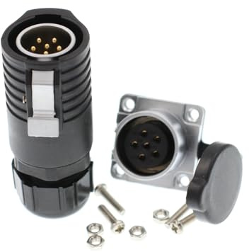 HangTon LP20 6 Pin Connettore Plug Panel Socket Femmina Maschio Impermeabile IP67 Elettrico Quick Connect Paratia