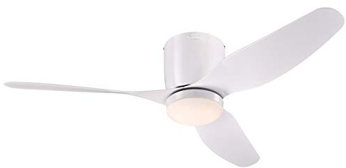 117 cm Deckenventilator Carla von Westinghouse Lighting mit Beleuchtung und Fernbedienung, Ausführung in Weiß, inkl. dimmbare LED-Leuchte mit Opalmilchglas
