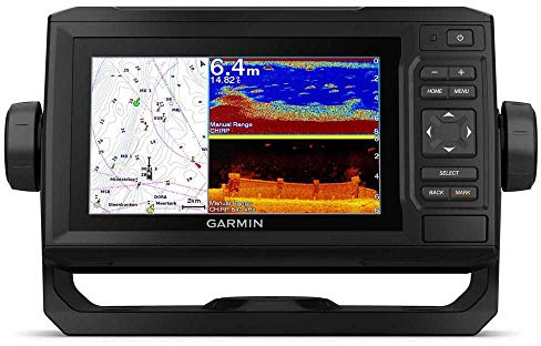Garmin Echomap UHD 6.2, 0.7 kg, transducteur GT24, Traceur de Cartes LCD avec Carte Mondiale