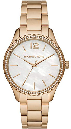 Michael Kors MK6870 Layton Uhr Damenuhr Edelstahl vergoldet 5 bar Analog Gold