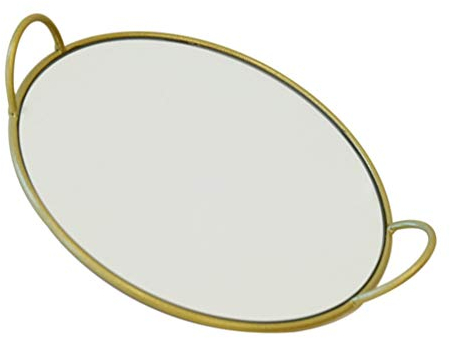 Cabilock Plateau Avec Poignée Plateau De Rangement Rond Assiette Plate Pour Service Alimentaire