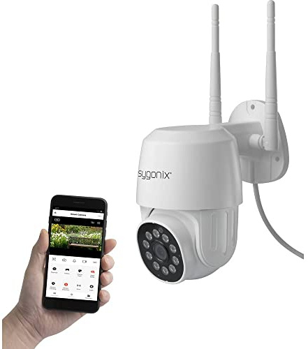 sygonix PTZ WLAN SY-4760960 LAN, WLAN IP Überwachungskamera 1920 x 1080 Pixel