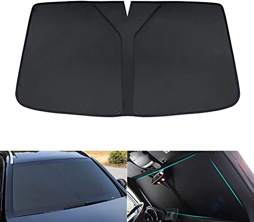 SAXTZDS Passend für Mercedes Benz E-Klasse W211 2002-2009, Windschutzscheiben-Sonnenschutz, vollflächiger Auto-Sonnenschutz, Kfz-Innenraum-Sonnenschutz