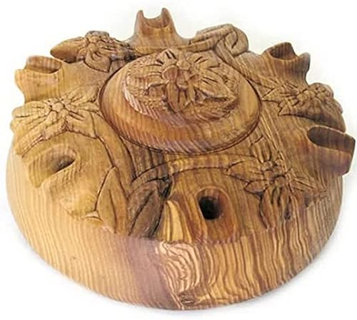 Italian Food Direct Coppa dell'amicizia Originale della Valle d’Aosta 6 becchi Stella in Legno di Frassino Diametro 23 cm trattata e pronta per preparare Il caffè alla valdostana